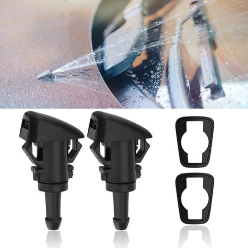 Piccoli Getti Lavavetri per Parabrezza, Uugelli Spruzzatori Universali Acqua Tergicristallo con Ugello Auto Parabrezza Anteriore Ugello Doppio Foro Finestra Rondella Ricambio Spruzzatore