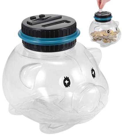 Digitale Münzbank mit Zählfunktion, Transparente Münzaufbewahrungsbank | Elektronische Münzzählbank in Tierform, Große Kapazität, Automatische Sparbank für Kinder und Erwachsene