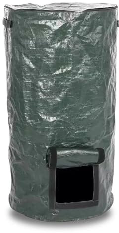 MNEVZX Bolsa de recolección de residuos de abono para Invernadero, contenedor de Hierba fermentada, 15/34 galones Sacos de Jardin Bolsa Jardin(34 Gallon)