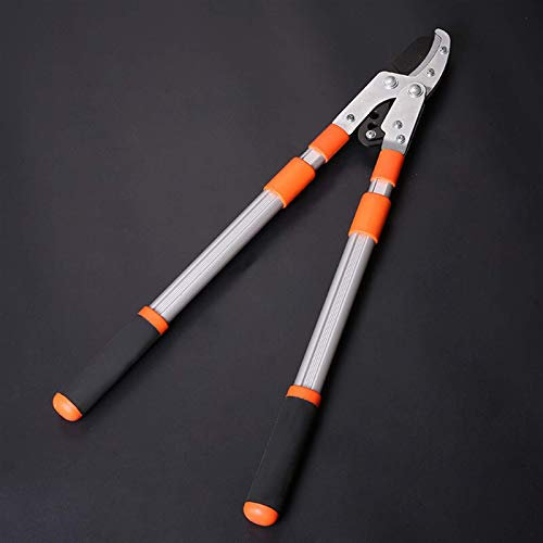 OLSKFUH Cesoie da Giardino Allungabili Manuali Lama Sk5 Troncarami Bypass Professionale, Forbici Telescopiche per Rami Alti per Risparmiare Manodopera Attrezzi da Giardino Lunghezz,Orange