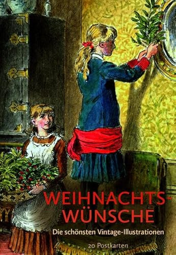 Weihnachtswünsche Postkarten VE 20: Die schönsten Vintage-Illutrationen