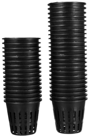 UPKOCH Vaso da Coltivazione in Plastica Nero 5,7x5cm per Coltura fuori Suolo 100pz, Contenitore per Piante e Verdure