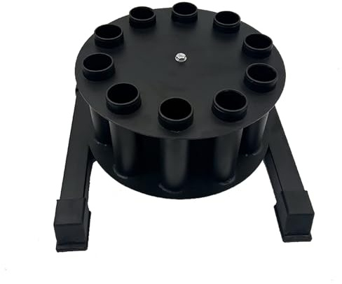 Supporto verticale per bilancieri, per 10 barre, organizer per casa e palestra, compatibile con barre olimpiche da 5,1 cm e barre per tricipiti, soluzione salvaspazio