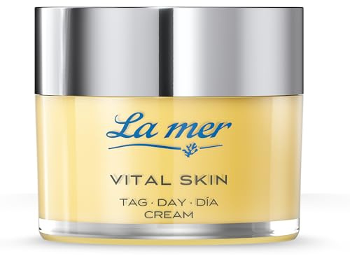 La mer Vital Skin straffende Tagescreme, gegen Pigment- & Altersflecken | Q10 schützt vor oxidativem Stress; Braunalgen-Extrakt stimuliert Kollagensynthese und Hautelastizität; Ohne Parfum