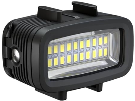 Minuscule lumière de plongée transportable étanche 40 m rechargeable LED vidéo trioxyde d'aluminium photographie subaquatique caméra d'action supplémentaire rechargeable sous-marine vidéo lumière