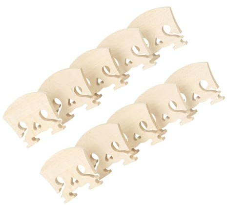 TOPBATHY 10 piezas Puente Violín Arce Madera Maciza Corazón Diseño Duradero Ligero para Reemplazo Accesorio Violín