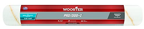 Wooster Brush Rr642-18 Pro/Doo-Z 3/8-Inch Nap Roller Cover, 18-Inch Length White