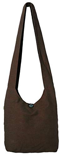 Vishes - Damen Herren Umhängetasche Stoff Schulterbeutel Schultertasche Baumwolle