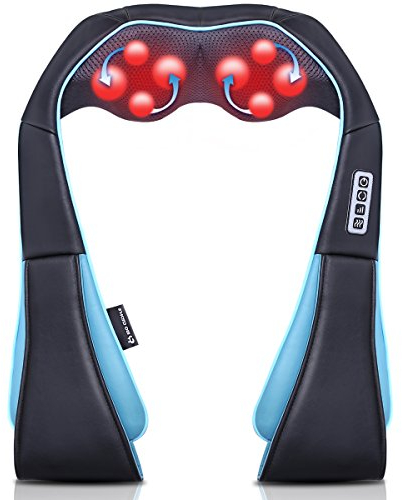 Mo Cuishle Nacken Schulter Massagegerät mit Wärme Shiatsu Nackenmassagegerät Weihnachts geschenk, Geschenke für Männer/Frauen/Mama/Papa Massage für Nacken, Schulter, Rücken, Taille, Bein, Fü