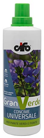 CIFO Granverde - Concime Piante Verdi e Fiorite, Concime Universale Liquido per Piante da Interno e Esterno, Favorisce la Fioritura e Intensifica Formazione Radici, Foglie e Frutti, Made in Italy, 1kg