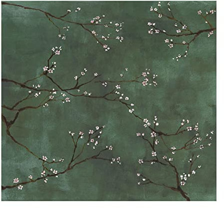 Art for the Home Papier peint panoramique Cerisiers japonais 300 x 280cm Vert
