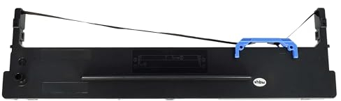 vhbw Farbband Schriftband Schwarz Nylon Nadeldrucker Bondrucker - 20 m x 12,7 mm, 7 Millionen Zeichen, 1 Stück