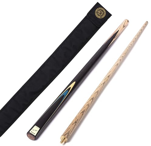 BCE Protégé 2 Piece Snooker/Pool Cue and Case - Black, 57 inch (145 cm) Length