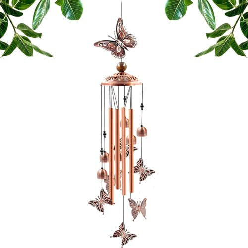 Carillon éolien en métal | Carillon éolien décoratif – Carillon éolien rétro pour la maison, la terrasse, l'arrière-cour, la décoration de jardin, carillon éolien décoratif pour intérieur