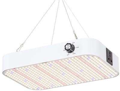 Lámpara de Planta, Luz LED regulable for cultivo, 1000W, luz for tienda de cultivo, UV-IR incluido, lámparas de cultivo de plantas de espectro completo for plantas de interior, ventilador silencioso ,