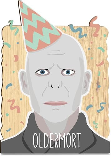 Lieblings Muggel Holzkarte - Oldermort Geburtstagskarte mit Umschlag | oldermort karte, Muggle, Lustige Geburtstagskarte, Zauberin, Zauberer, Witzige Geschenkidee für Fantasy-Liebhaber, Magie Geschenk