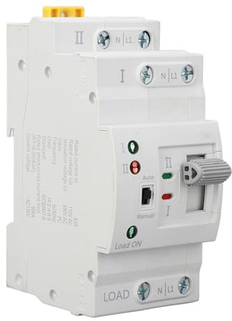 Interruttore di Trasferimento Automatico a Doppia Potenza, Mini ATS 2p 63A, Controller a Levetta a Levetta a Levette a Doppia Alimentazione a Doppia Potenza (220V)