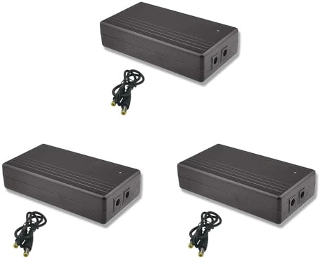 Eoslcusmvl 3X Mini UPS Multiuso 12V 1A 14,8W Batteria CC Backup Sicurezza Alimentazione In Standby Gruppo di Continuità