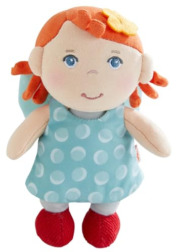 HABA Ange Gardien EMI - Poupée en Tissu Douillette (15 cm), Cadeau de Bienvenue idéal pour Les bébés et Les Tout-Petits - Lavable à 30 °C - 2011872001