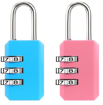 Combination Padlock 2pack Locker Padlocks Luggage Locks Gym Locker Padlocks Weatherproof Code Padlock for School Gym Outdoor Shed Travel Backpack