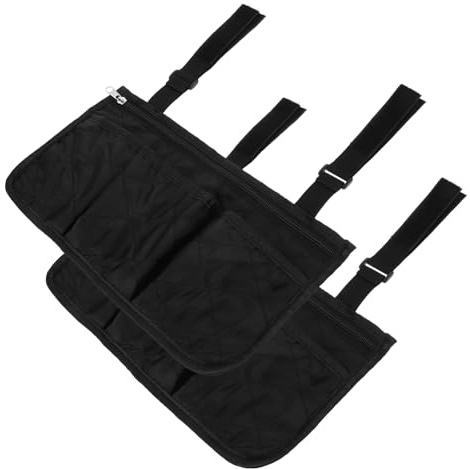 VALICLUD 2 Stück Rollstuhltasche aus Oxfordstoff mit Zwei Gurten Praktische Hängetasche für Rollstuhl und Rollatoren für Outdoor Einsatz