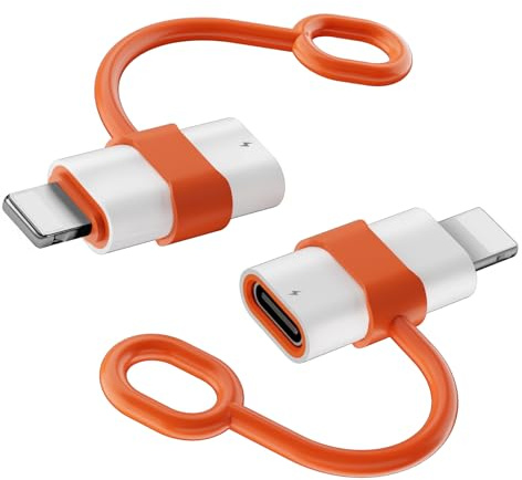 Loydia 2 Adattatori USB C a Lightning, Supporto Ricarica Rapida PD & Trasferimento Dati, Per iPhone 14/13/12/11, Non Per Cuffie/Audio/OTG
