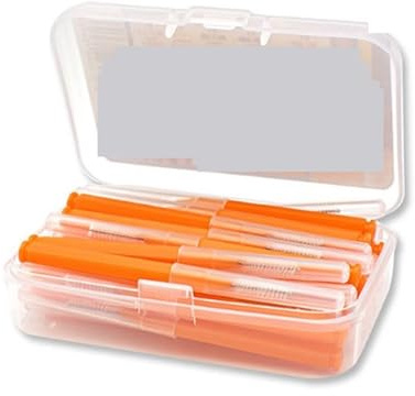 Interdentalborstar och tandtrådspinnar, Interdentalborste 30-50st Multicolor(30pcs-orange)