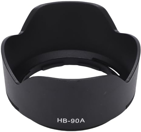 PUSOKEI Vändbar 62 Mm Motljusskydd för 50-250 Mm VR |ABS-byggd, Inkluderar Lock, HB 90A-kompatibel