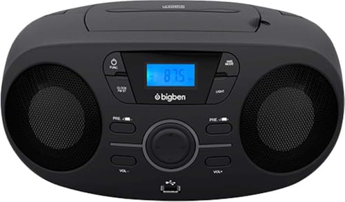 Bigben Interactive Interactive CD61_USB Radiorekorder (MP3) AU363166 Schwarz
