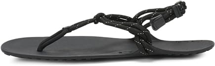 Xero Shoes Women's Genesis Barefoot Sandals, Black, 9