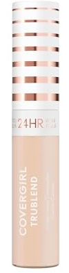 COVERGIRL TruBlend Undercover Concealer, Buildable, Full Coverage, 24-Hour Wear, Matte Finish - L100 Fair Porcelain (Packaging May Vary)