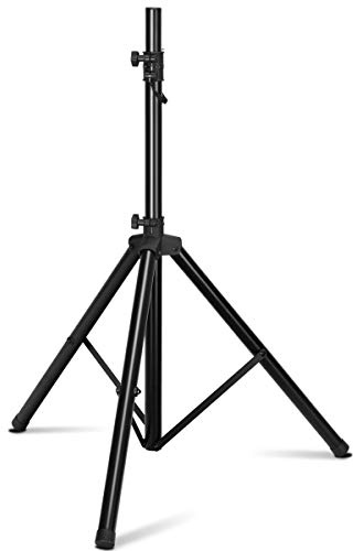 GOPLUS Support Pied d'Enceintes Télescopique, Grande Stabilité, Hauteur Réglable 97-183CM, Convient pour Fêtes, Studios de Musique, Charge Max 50KG