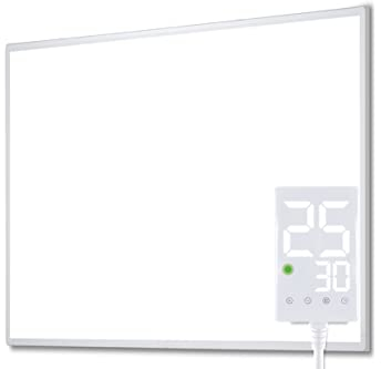 Heidenfeld Infrarotheizung HF-HP100-3 | 𝟭𝟬 𝐉𝐀𝐇𝐑𝐄 𝐆𝐀𝐑𝐀𝐍𝐓𝐈𝐄 - 400 Watt - Bis 10 m² - Infrarot Heizkörper - Elektroheizung mit Thermostat - Überhitzungsschutz (HF-HP100-3 400 Watt)