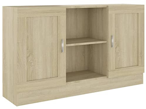 vidaXL Credenza Rovere Sonoma 120x30,5x70 cm in Legno Multistrato