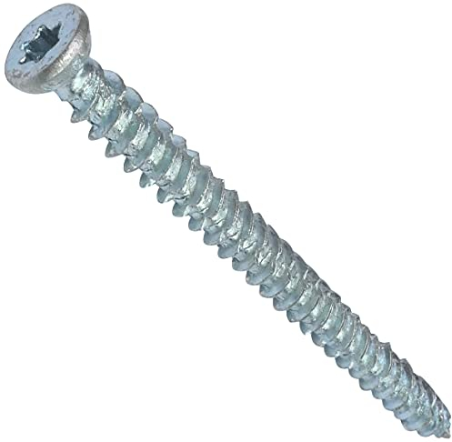 AERZETIX - Juego de 50 tornillos de anclaje directo para hormigón Ø7.5x92mm cabeza fresada cónica - con huella estrella T30 - fijación directa sin tacos - C48384