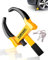 Turnart Heavy Duty Wheel Clamp Lock Coches Remolque Caravana Seguridad Antirrobo Bloqueo de coche Van Caravana Autocaravana (Negro/Amarillo)