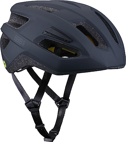 BBB Cycling Fahrradhelm für Herren und Damen mit Abnehmbarem Visier Radhelm Rennradhelm Dune MIPS 2.0 + travelbag BHE-22T Matt Schwarz L (58-61cm)