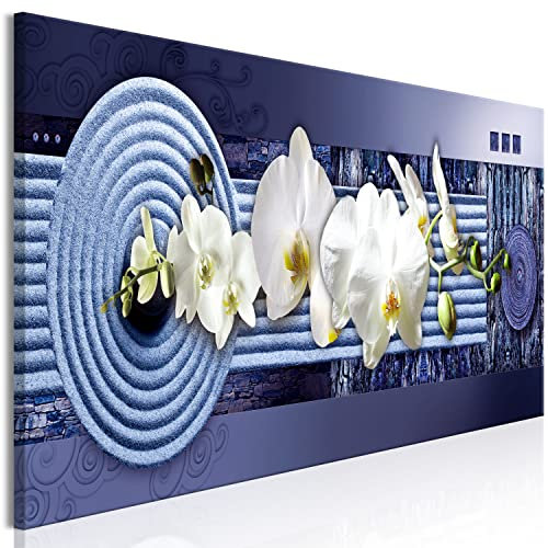 murando - Quadro acustico Fiori Orchidea135x45 cm Stampa su Tela Schiuma Acustica - Quadri Pannelli Fonoassorbenti Decorativi Moderni 1 pezzo Feng Shui Zen Spa b-C-10063-b-a