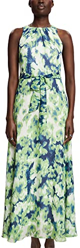 ESPRIT Collection Damen 033eo1e325 Kleid, 323/Citrus Green 4, 34