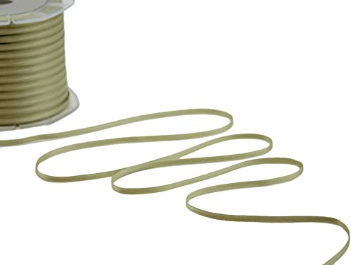 Furlanis - Doppelsatinband, Italienische Gewebe - Graugrün, 3 mm x 50 m