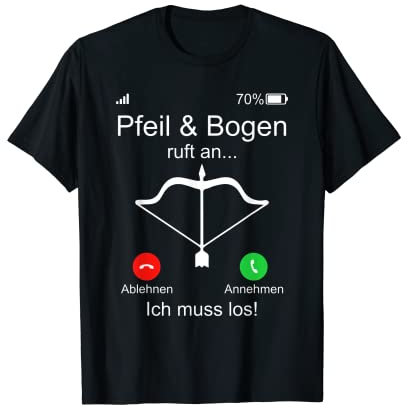 Bogenschießen Sport Pfeil & Bogen ruft an Bogensport T-Shirt