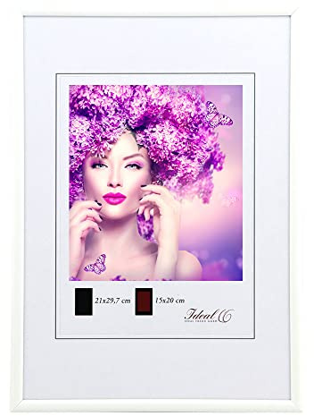 IDEAL TREND New Lifestyle Kunststoff Bilderrahmen Kunststoffrahmen Bildhalter Bildträger: Farbe: Weiß | Format: 40x60