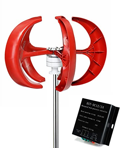 AISINILALAO Turbina de Viento del Eje Vertical de Alta eficiencia, generador de energía Alternativo de 10000 W Energía Libre de Molino de Viento con Controlador (12V 24V 48V),48v