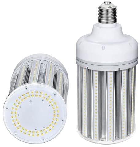 100w E40 LED Corn Light Bulb 6000k Daylight 11200LM 112LM Per Watt, 360° Beam Angle, Replaces Metal Halide/Son/HID/HPS for Parking, Stadiums, Warehouse & Factories.