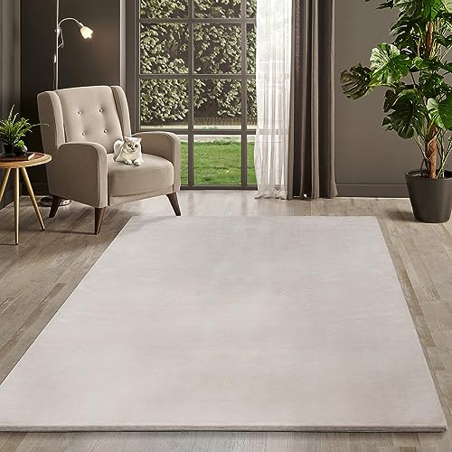 Mia's Magnifico Tapis à Poils Longs Douillet pour Le Salon, Super Doux, Fourrure synthétique, Moelleux