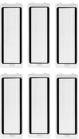 MUPECO Ersatzteile Hepa-Filter, Kompatibel for Roborock Q Revo/P10, Staubsauger Ersatz Ersatzteile Zubehör (6 Stück)