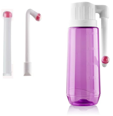 Brigtviee Bidet Portatile Post Parto - Bottiglia Perianale da 500 ml, Bidet da Viaggio, Peri Bottle per Docce Intime, Bidet Portatile per WC da Viaggio e Camper, Sollievo dal Dolore Perineale