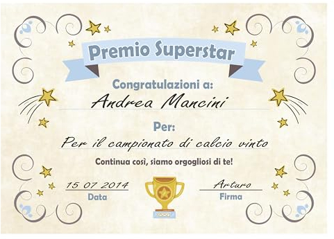 Idea regalo niño original – Pergamino Super Star Niño – Gadget Premios para niños