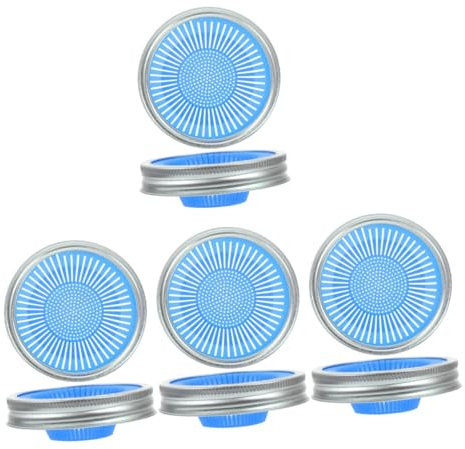 PRETYZOOM 8 Stk Einmachglasdeckel Einmachdeckel mit breiter Öffnung Keimsieb Keimset Reibe sprouting kit sojasprossen Netzsieb Siebe Mesh-Sprossendeckel Sprossenmacher für zu Hause PP