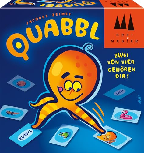 Schmidt 40898 Quabbl Kartenspiel, DREI Magier, ab 8 Jahren